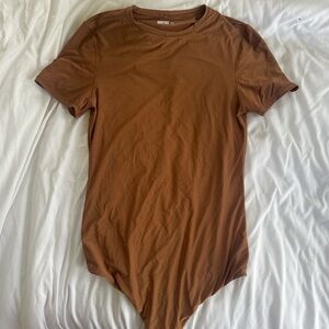 Brown Short Sleeve Bodysuit
